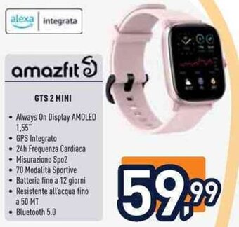Unieuro amazfit GTS 2 MINI offerta