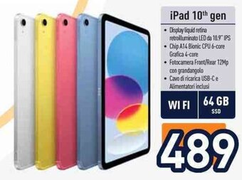 Unieuro iPad 10th gen offerta