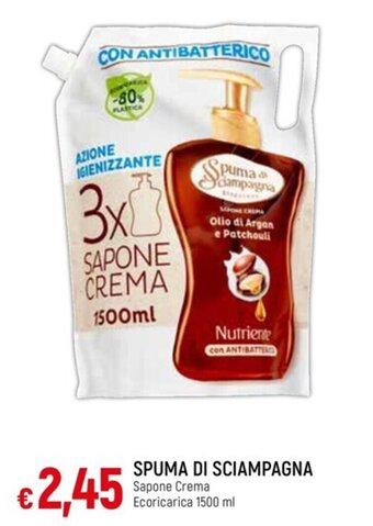 Galassia SPUMA DI SCIAMPAGNA Sapone Crema Ecoricarica 1500 ml offerta