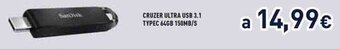 Unieuro CRUZER ULTRA USB 3.1 TYPEC 64GB 150MB/S offerta