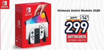 Unieuro Nintendo Switch Modello OLED offerta