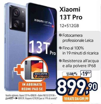 Unieuro Xiaomi 13T Pro offerta