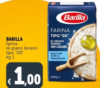 Deco Supermercati BARILLA farina di grano tenero tipo "00" kg 1 offerta