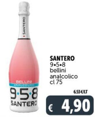 Deco Supermercati SANTERO 9•5•8 bellini analcolico cl 75 offerta