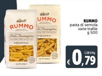 Deco Supermercati RUMMO pasta di semola varie trafile g 500 offerta