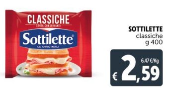Deco Supermercati SOTTILETTE classiche g 400 offerta