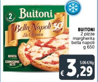 Deco Supermercati BUITONI 2 pizze margherita bella napoli g 650 offerta