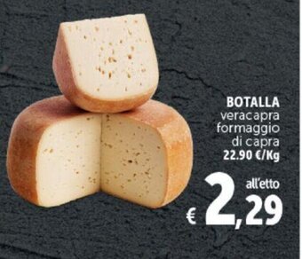 Deco Supermercati BOTALLA veracapra formaggio di capra offerta