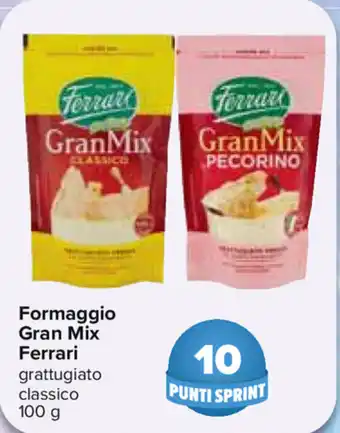 Carrefour Ferrari Granmix Formaggio 100g offerta