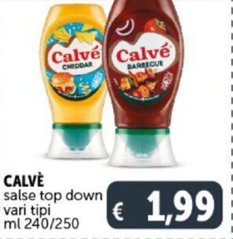Deco Supermercati CALVE salse top down vari tipi ml 240/250 offerta
