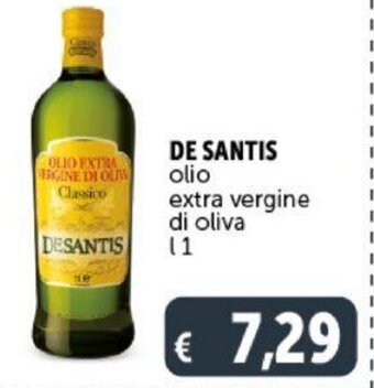 Deco Supermercati DE SANTIS olio extra vergine di oliva l 1 offerta