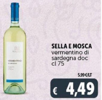 Deco Supermercati SELLA E MOSCA vermentino di sardegna doc cl 75 offerta
