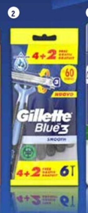 Galassia GILLETTE BLUE 3 RASOIO USA E GETTA 4+2 PZ offerta