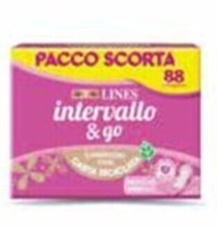 Galassia LINES INTERVALLO & GO SALVASLIP REGULAR 88 pz offerta