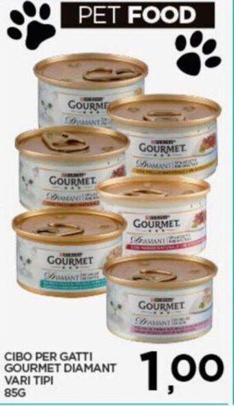 Interspar CIBO PER GATTI GOURMET DIAMANT VARI TIPI 85G offerta