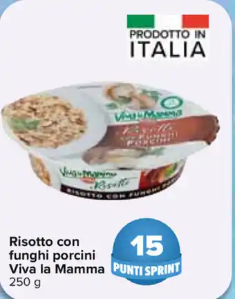 Carrefour Viva la Mamma Rissotto con Funghi Porcini 250g offerta