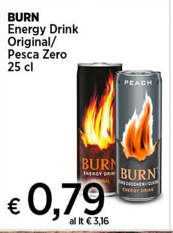 In Coop BURN Energy Drink Original/ Pesca Zero 25 cl offerta