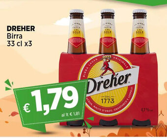 DREHER Birra 33 cl x3
