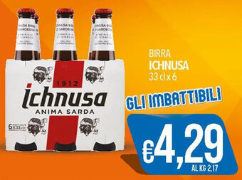 Iper Nonna Isa BIRRA ICHNUSA 33 cl x 6 offerta