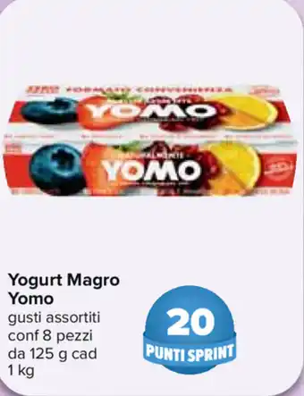 Carrefour Yomo Yogurt Magro 8 pezzi 1kg offerta
