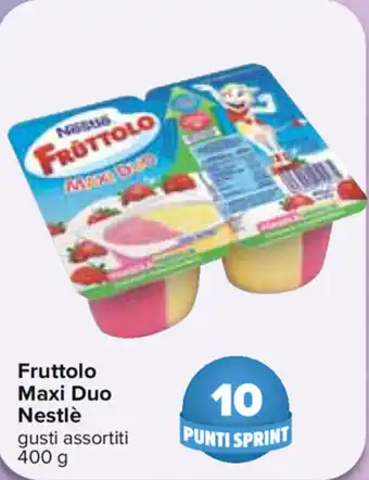 Carrefour Nestlè Fruttolo Maxi Duo 400g offerta