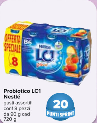 Carrefour Nestlé Probiotico LC1 8 pezzi 90g cad 720g offerta