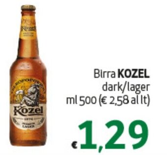 Birra KOZEL dark/lager ml 500