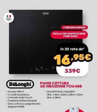 DeLonghi PIANO COTTURA AD INDUZIONE FC1648B