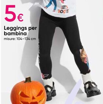 Pepco Leggings per bambina misure: 104-134 cm offerta