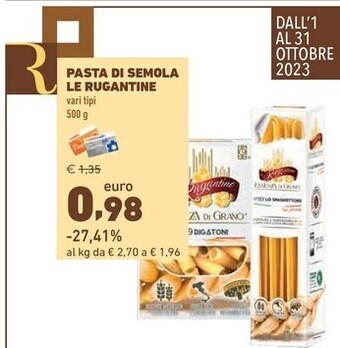 Conad City Le rugantine - pasta di semola offerta