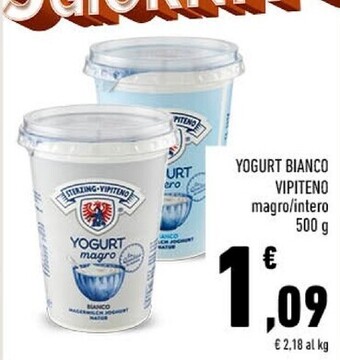 Conad City Vipiteno yogurt bianco offerta