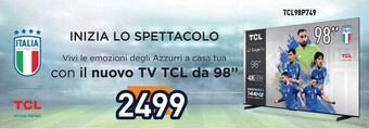 Unieuro Tcl 98p749 offerta