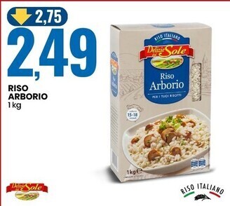 Eurospin Delizie dal sole riso arborio offerta