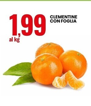 Eurospin Clementine con foglia offerta