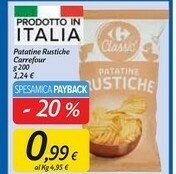 Carrefour Market Carrefour - Patatine Rustiche 200 G(ml) offerta