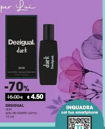 Tigotà Desigual Dark Eau De Tollette Uomo offerta