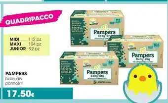 Tigotà Pampers Baby-Dry 81704363 Pannolino Usa E Getta Ragazzo/Ragazza 7 104 Pezzo(i) offerta