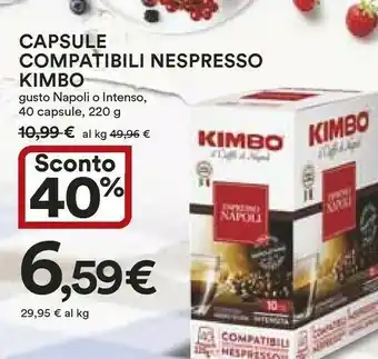 Coop Kimbo Cialde caffè offerta