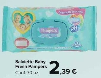 Carrefour Market Pampers Salviette Baby Fresh offerta