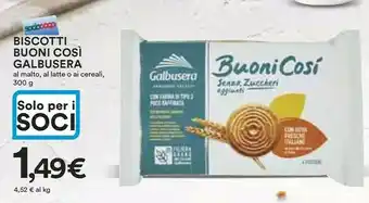 Coop Galbusera Biscotti offerta