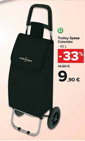 Carrefour Market Colombo Trolley Spesa offerta