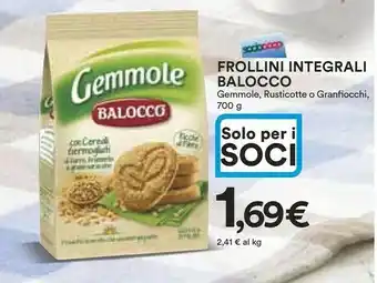 Coop Balocco Frollini offerta