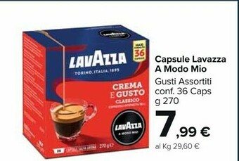 Carrefour Market Lavazza Capsule A Modo Mio offerta