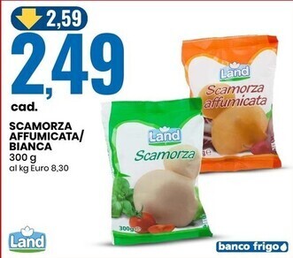 Eurospin Land scamorza affumicata/bianca offerta