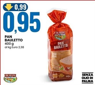Eurospin Tre mulini pan bauletto offerta