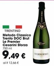 Carrefour Market Cesarini sforza metodo classico trento doc brut le premier offerta