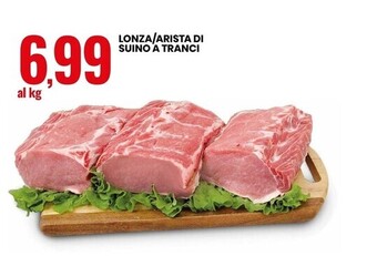 Eurospin Lonza/arista di suino a tranci offerta