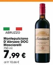 Carrefour Market Masciarelli montepulciano d'abruzzo doc offerta
