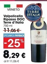 Carrefour Market Valpolicella ripasso - doc terre d'italia offerta