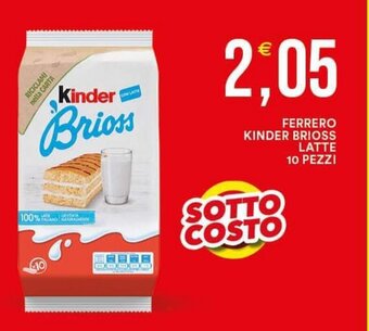 Vantaggio Cash&Carry FERRERO KINDER BRIOSS LATTE 10 PEZZI offerta
